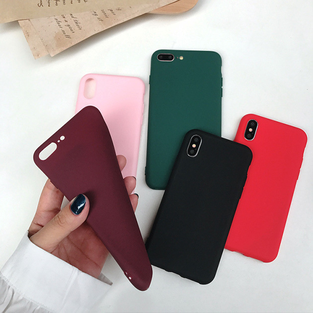 เคสซิลิโคนนิ่ม ผิวเรียบ iPhone